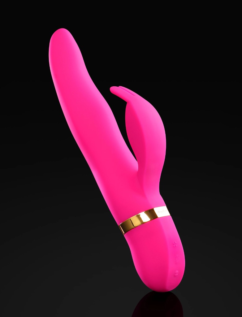 erosia Pulse, vibromasseur rose avec anneau doré